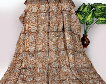 Premium Handmade block Print Throw Hand block Throw Blanket Soft Cotton Blanket Sofa Décor Room Décor Tassels Hand Loomed Block Print Cotton