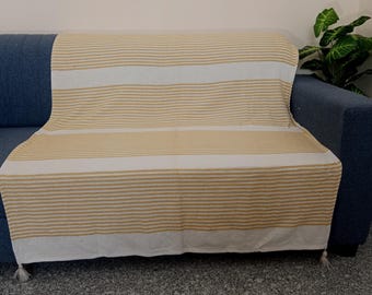 Premium Handmade Throw Hand block print Throw Cotton Throw Blanket Sofa Décor Room Décor Rare find Throw we have only one piece available