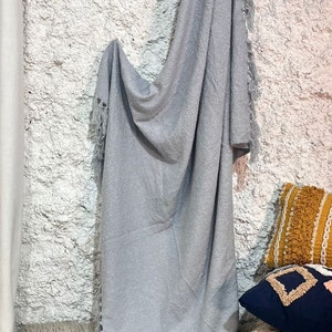 Soft Cotton Throw Blanket Sofa Décor Room Décor 127cmX 152cm Size Soft Throw Neutral Throw Blanket, Boho Cotton  Summer Picnic Blanket