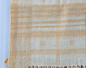 Handgewebte indische Wolle Decke | Boho Quasten Sofa Dekor