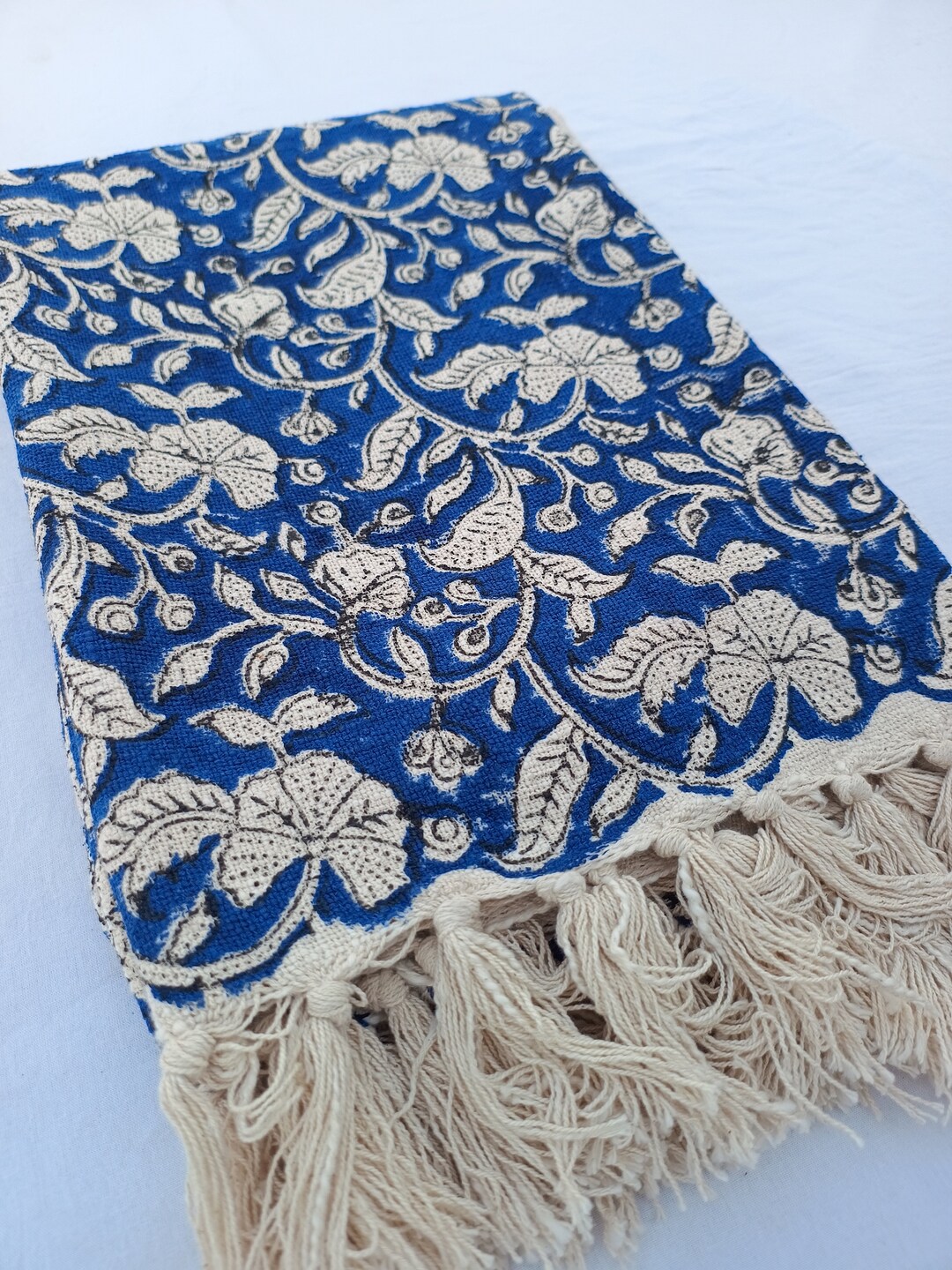 Gallery Detail: Handmade Throw Handblock Print Throw Cotton Throw Blanket Sofa Décor