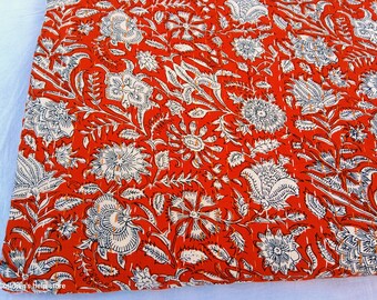 Schöne Blumen Handgefertigte Kantha Quilt Einzigartiges Design Handgefertigte Kantha Quilted Bettwäsche Tagesdecke Handblock Print Decke gut aussehend