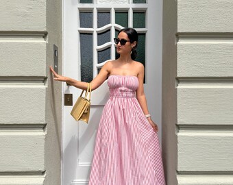 Strapless Maxi Dress Pattern | PDF Sewing Pattern | Coquette Dress Pattern  | A Line Dress Pattern | Easy Sewing Pattern | INSTANT DOWNLOAD - Etsy