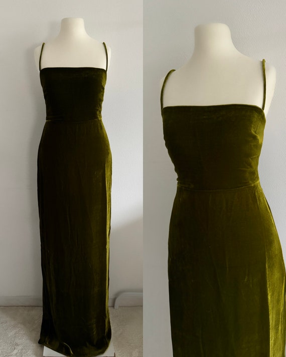 Robe 100% Lin Made In Italy Taille 44 - Bretelles Spaghetti, Longue, Occasion Très Bon état