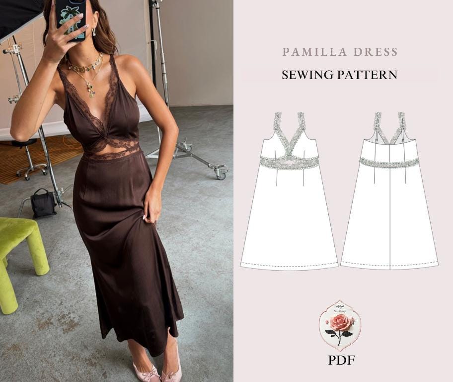 Satin Lace Slip Dress - Etsy