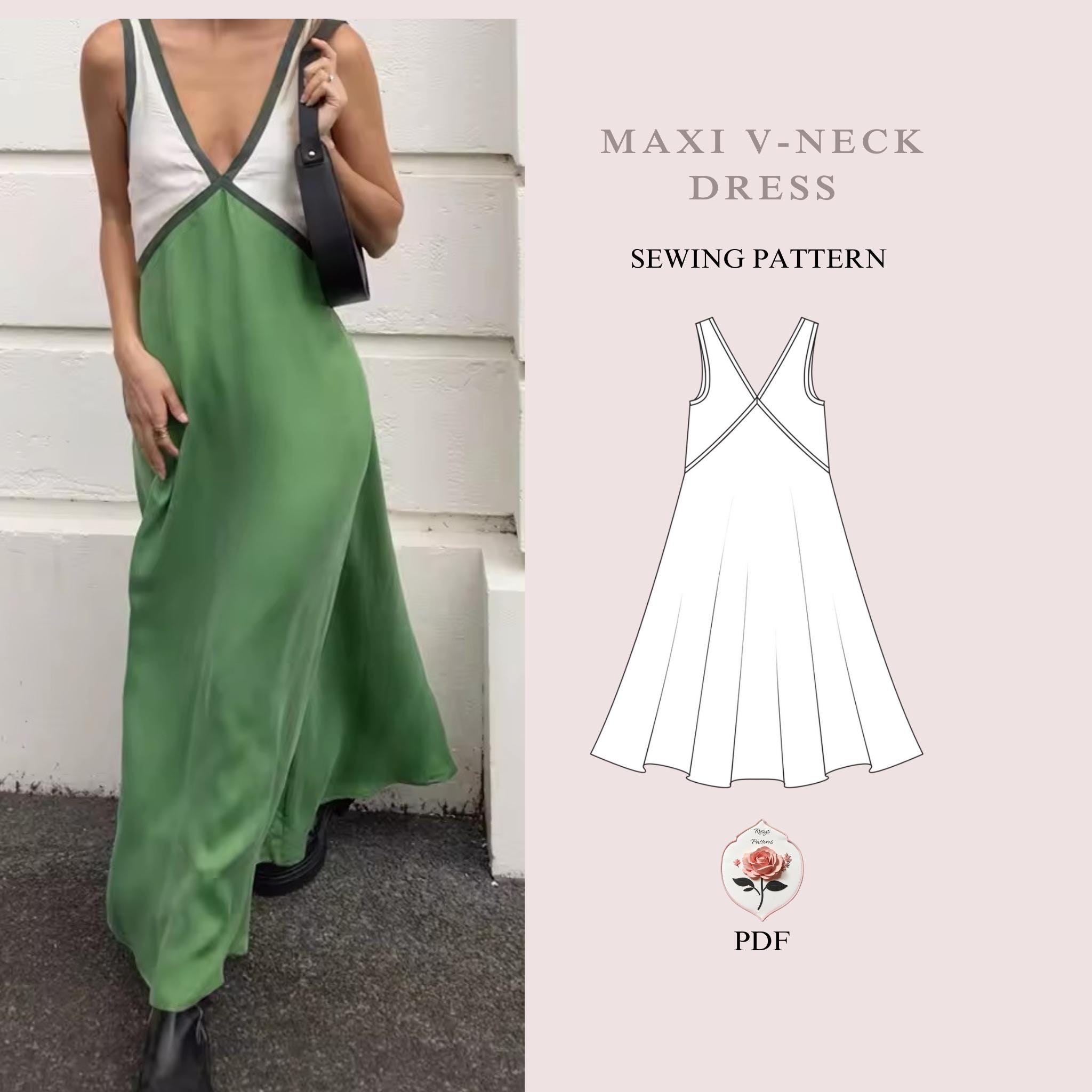 silk maxi dress pattern Silk Dress 131