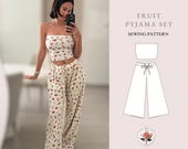 Womens Pajama Pattern | PDF Sewing Pattern | Easy Sewing Pattern | Womens Pants Pattern | Y2K Sewing Pattern | INSTANT DOWNLOAD