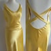 Yellow Rom Com Dress Pattern | Satin Evening Gown Pattern | How to Lose ...