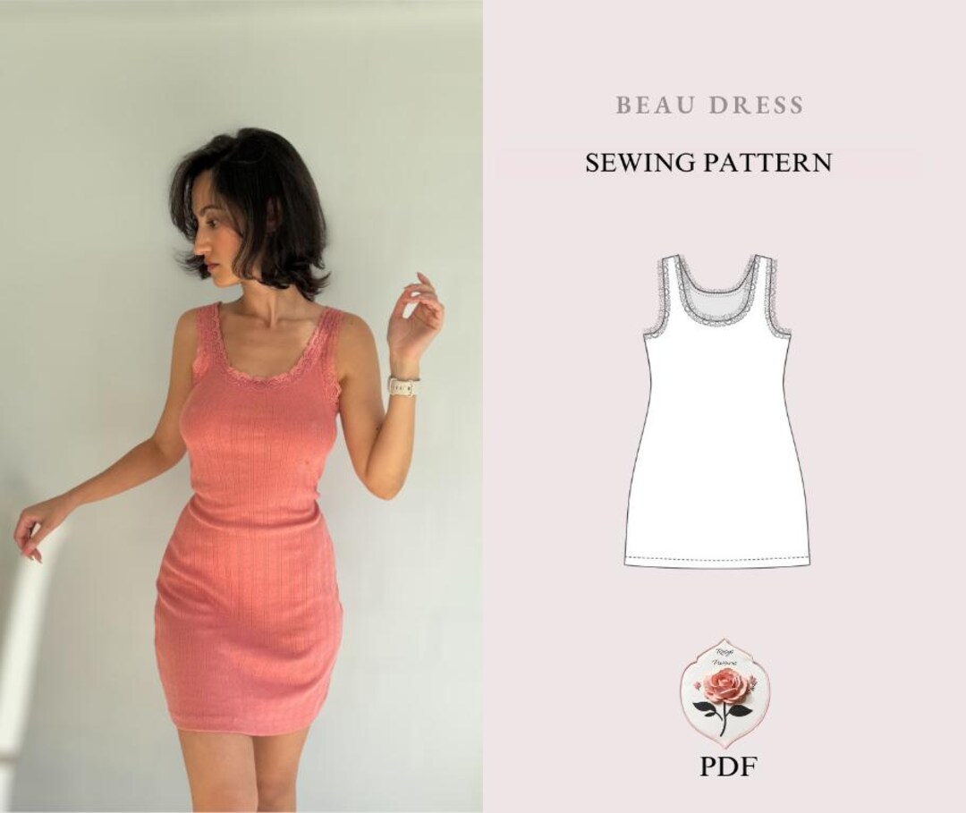 linen tank dress pattern Linen Tank Dress