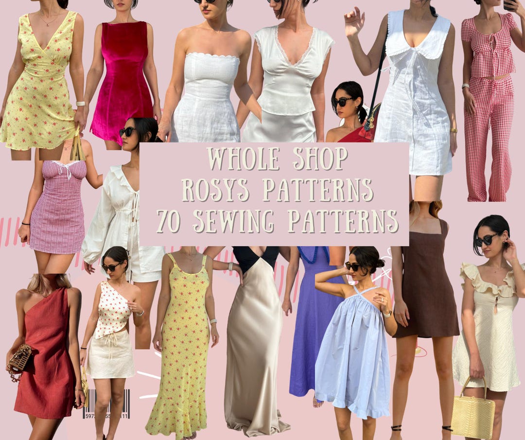 Whole Shop Rosys Patterns Sewing Patterns Beginner Sewing Patterns Xxs Xxl Bundle Set Sewing Whole Shop Rosys Patterns Sewing Patterns Beginner Sewing Patterns Xxs Xxl Bundle Set Sewing