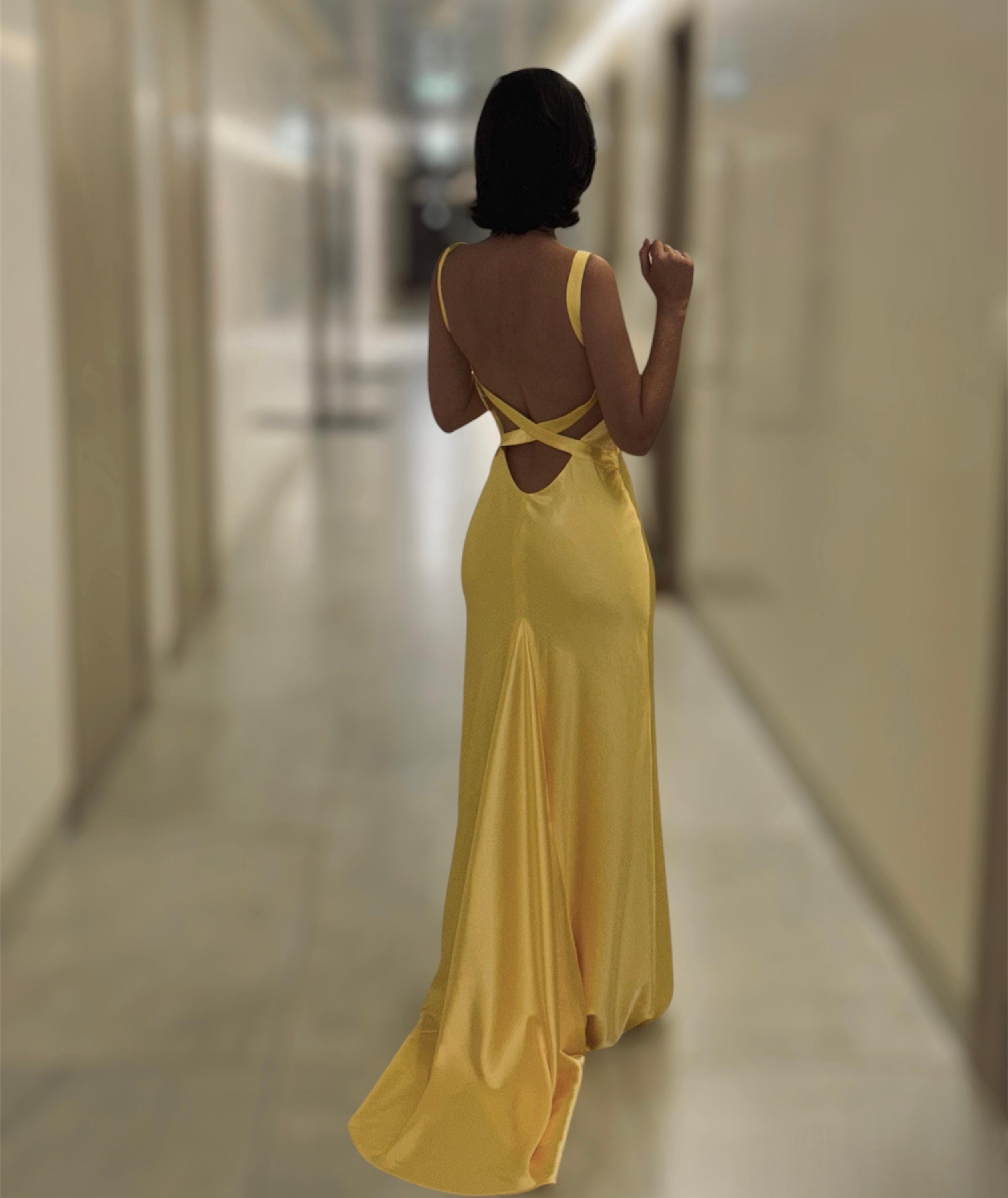 how to lose a guy in 10 days yellow dress Ines Dress main image 0