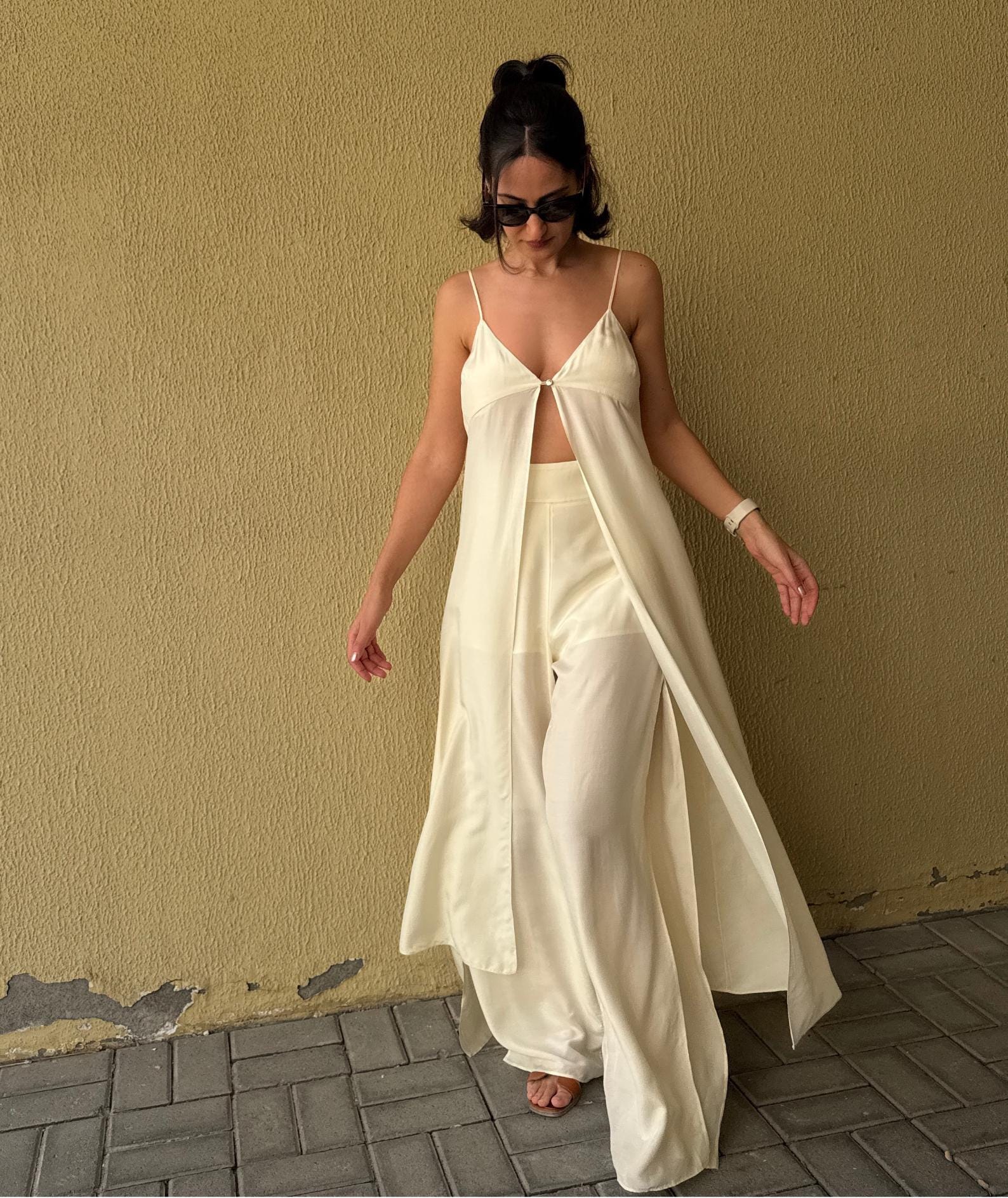 Ivy Set | Maxi Top & Wide Leg Pants Sewing Pattern | Cut-out