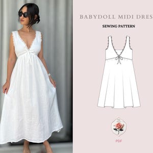 Empire Waist Dress Pattern Sleeveless - Etsy