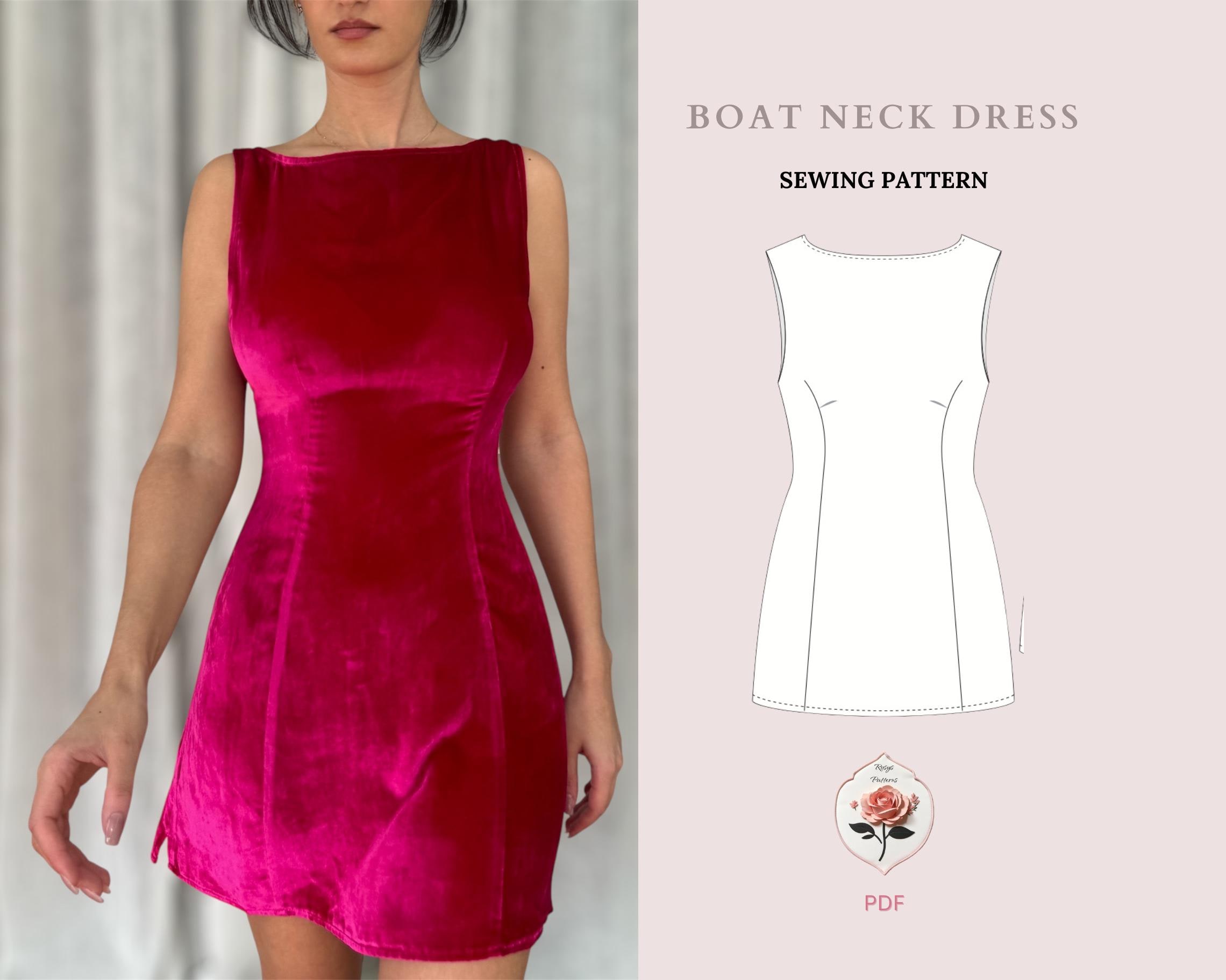 Topcloset Mini Abito Maniche Lunghe Con Scollo A Barca E Maniche A Campana – Eleganza Per Cocktail E Serate - 3