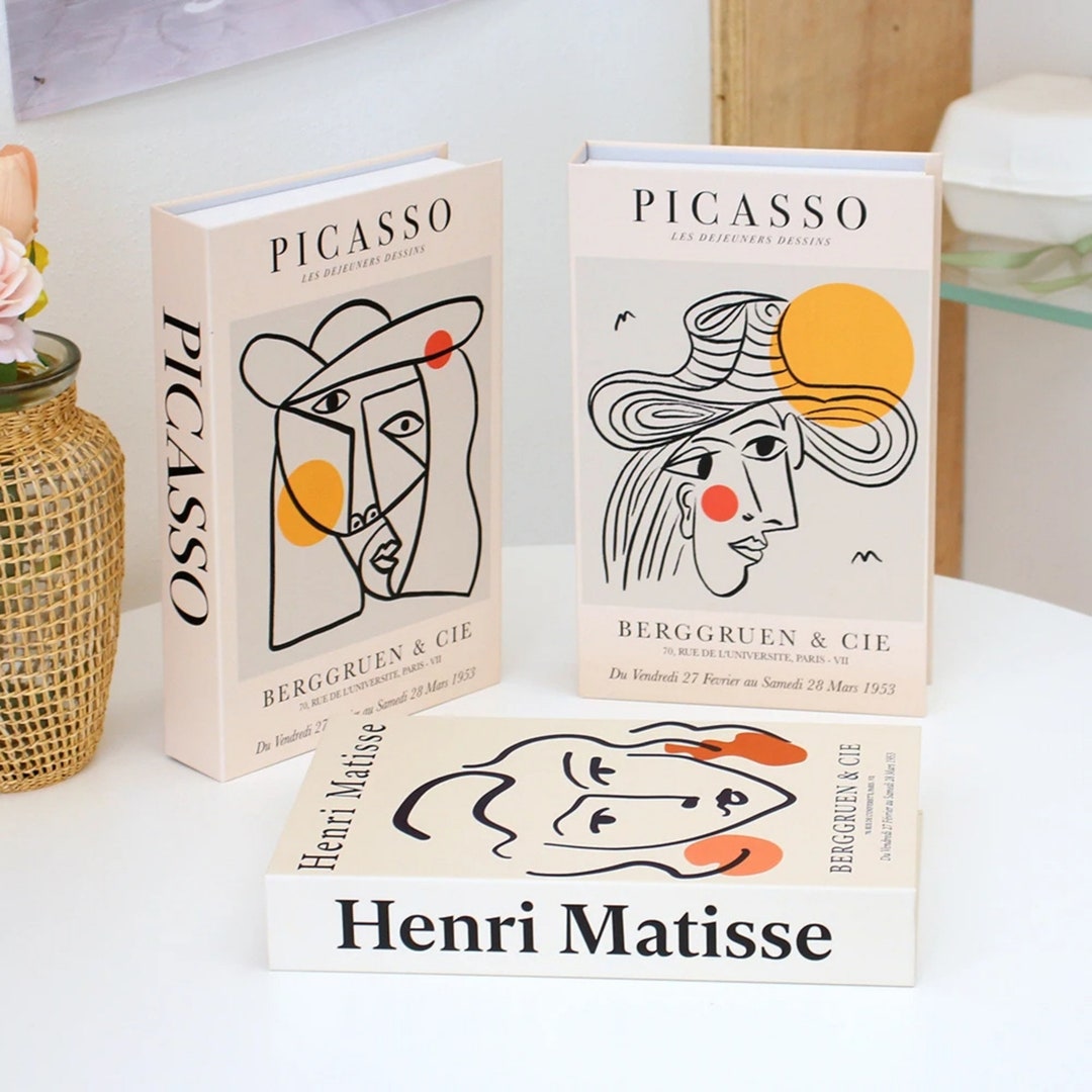 Picasso Book Box Coffee Table Decor Shelf Decor Housewarming Gift Home ...