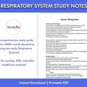 Respiratory Study Guide | Paramedic | Nursing Exam prep| NREMT | EMT | NCLEX