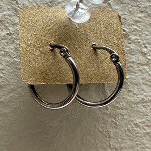 20mm Stainless Steel Hoop Earrings