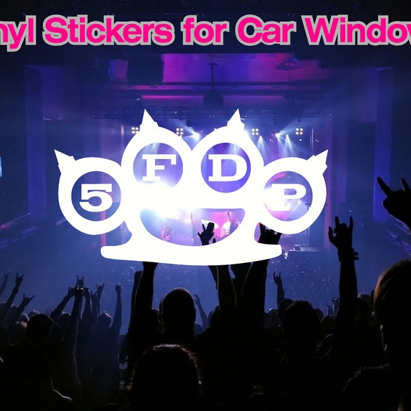 5FPD Vinyl Sticker Decal for car windows, laptops, tumbler cups, storage box, band, five finger death punch