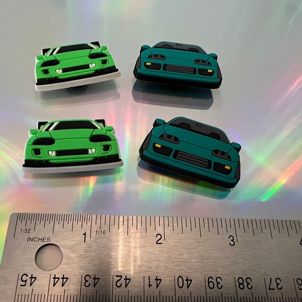 2 piece SET Supra MK4 JDM Charms for Crocs Shoes