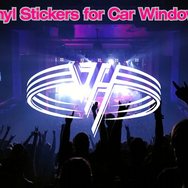 Van Halen VH Vinyl Sticker Decal for car windows, laptops, tumbler cups, storage box, rock band