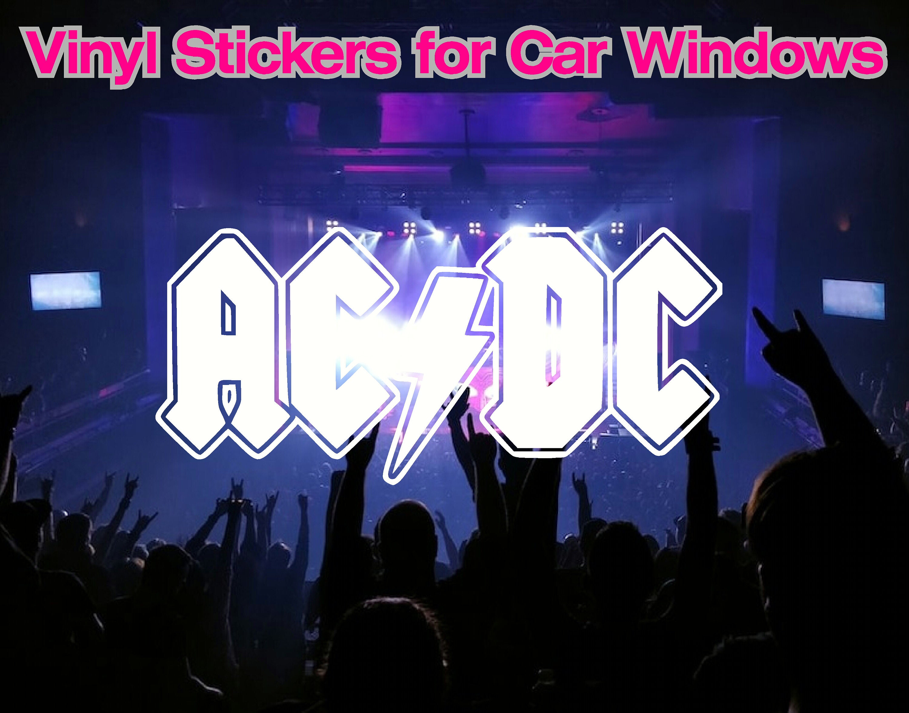 AC/DC Vinyl Sticker Decal for Car Windows Laptops Tumbler - Etsy