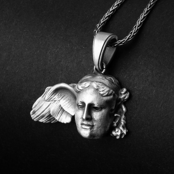 Hypnos Necklace, Greek Mythology, Sleep God, Hypnose Jewelry, Ancient Deity, Greek God, Dream Charm, Sterling Silver