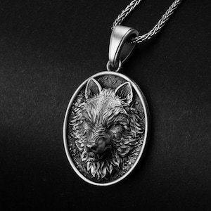 Wolf Pendant, Celtic Necklace, Viking Pendant, Animal Necklace, Christmas Gift, Wolf Lover Gift, Personalized Gift