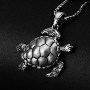 Caretta-hanger, schildpadketting, schildpadbedel, zeeschildpadhanger, oceaansieraden, nautische ketting