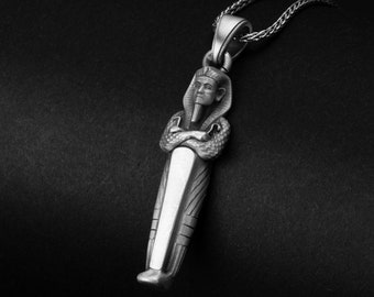 K18 エジプトツタンカーメンペンダントネックレス 18金 エジプト ツタンカーメンペンダント カットボールチェーン