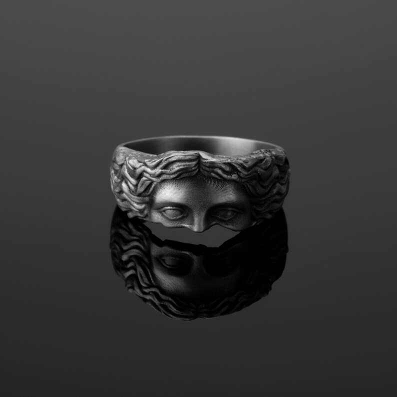 Griechische Skulptur, Gebrochene Kunst, Einzigartiger Ring, Antike inspiriert, Hellenisches Design, Ruinierte Ästhetik, Geschenk für Kunstliebhaber, Zeitloser Stil Bild 6