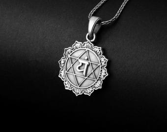 Heart Chakra Pendant, Spiritual Jewelry, Healing Necklace, Anahata Symbol, Love Energy, Yoga Accessory, Meditation Gift, Chakra Alignment