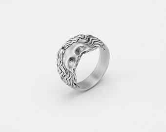 Greek Sculpture, Broken Art, Unique Ring, Ancient Inspired, Hellenic Design, Ruined Aesthetics, Art Lover's Gift, Timeless Style