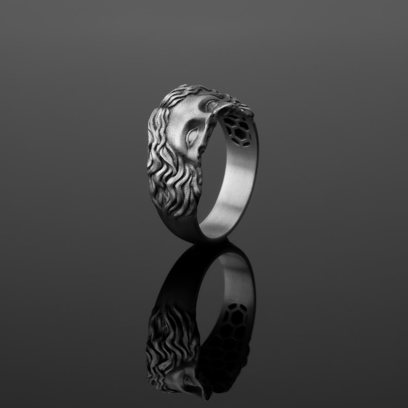 Griechische Skulptur, Gebrochene Kunst, Einzigartiger Ring, Antike inspiriert, Hellenisches Design, Ruinierte Ästhetik, Geschenk für Kunstliebhaber, Zeitloser Stil Bild 7