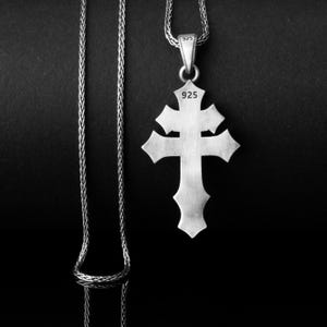 Sterlingzilveren Jeanne D'Arc-kruishanger, heilige Jeanne d'Arc-ketting afbeelding 7