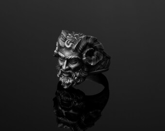 Cernunnos Ring, Horned God, Celtic Deity, Wiccan Symbol, Forest Lord, Nature Worship, Stag Antlers, Fertility God, Druidic Tradition