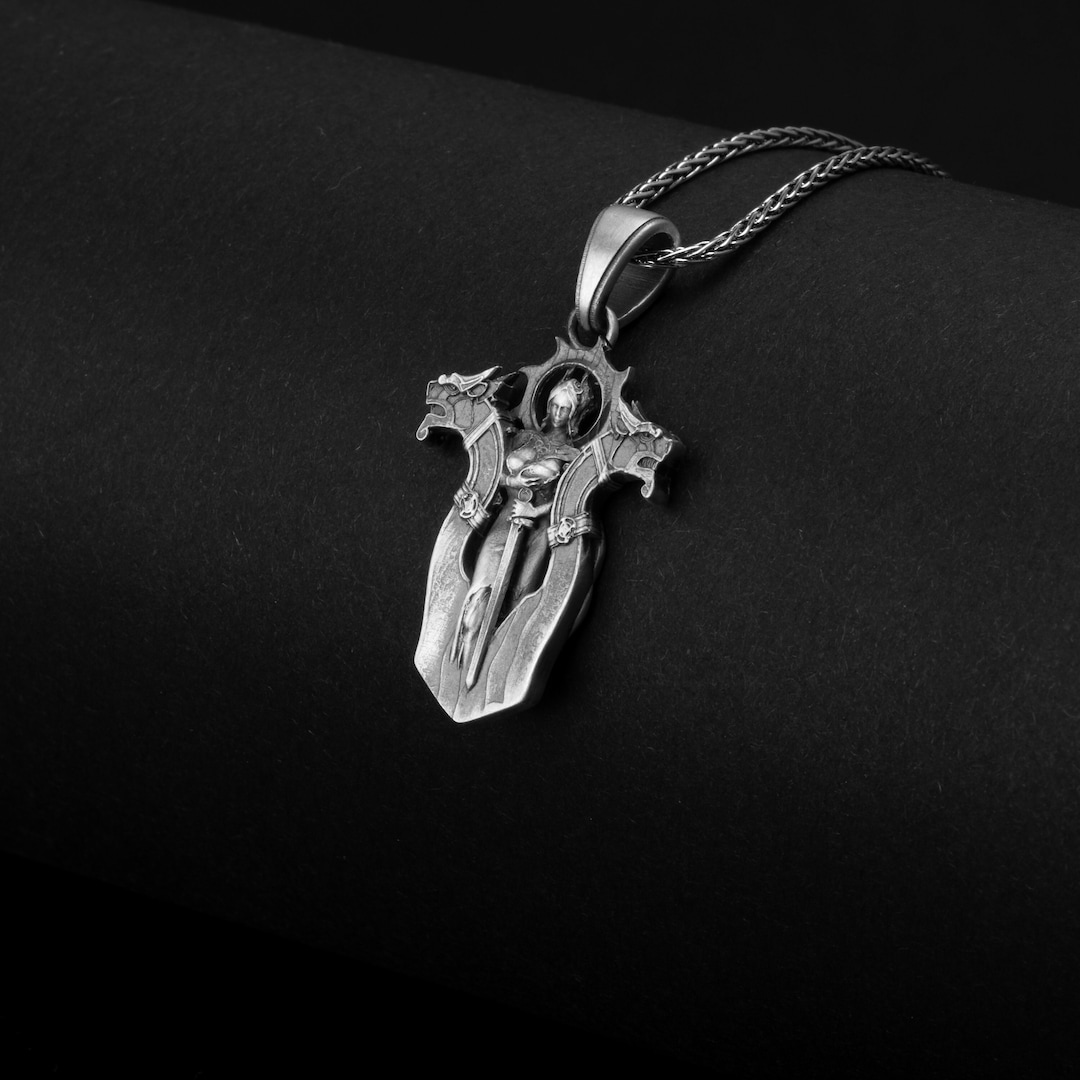 Freya Necklace, Norse Goddess, Silver Viking Charm, Pagan Jewelry, Mythology Pendant, Love Fertility Symbol, Warrior Goddess, Nordic Amulet