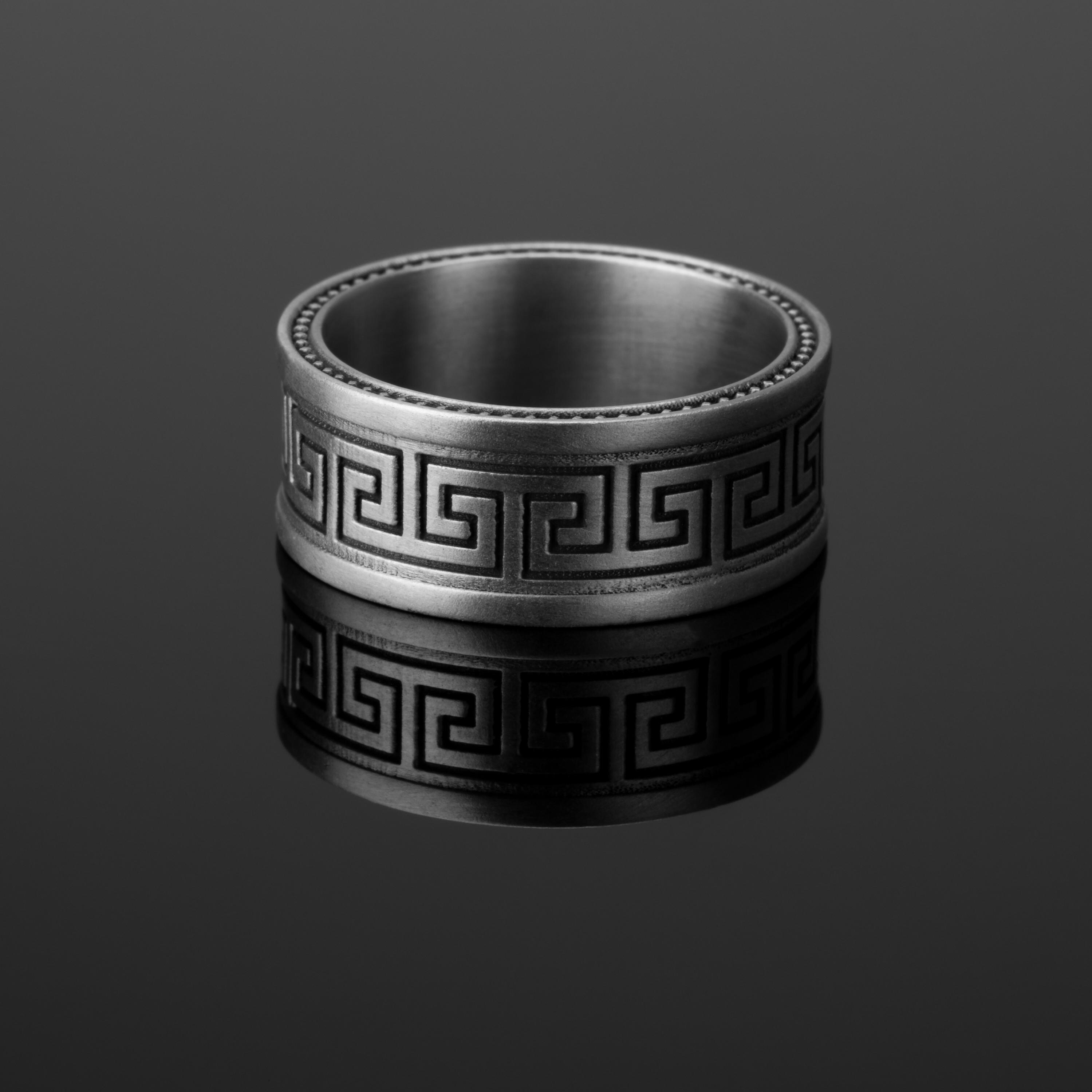 Greek Design Ring, Sterling Greek Ring, Greek Style Band, Greek Art ...