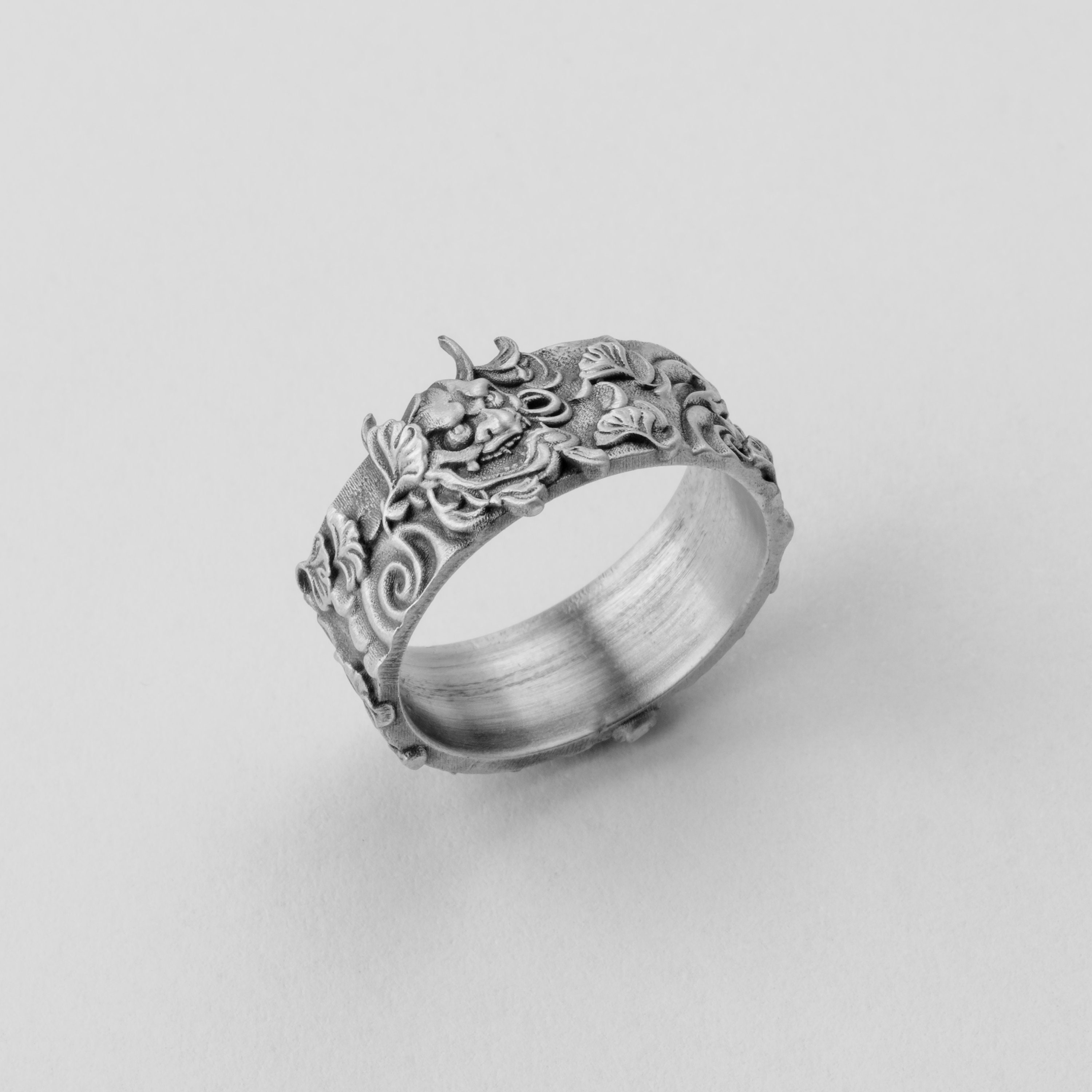 Hannya Demon Ring, Oni Ring, Japanese Art, Noh Theater, Mask Inspired, Unique Design, Unisex Band, Cultural Jewelry, Handcrafted