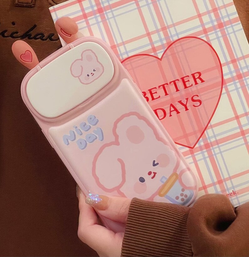 3D Cute Cartoon Bunny Bear Vanity Mirror Apple Case Soft Etsy