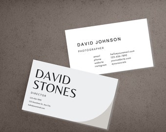 Unique Editable Modern Business card Template, Minimalist Business Cards DIY Calling Card  Canva Free Template Printable - add your Logo