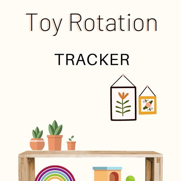 Tracker Chart Montessori Toy Rotation, developmental activity ideas, toy rotation categories,