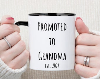 Pregnancy Announcement, Grandparent Mug Set, gifted-for grandma, Grandma Grandpa Mug Set,New Grandma Gift,New Grandpa gift,Baby Announcement