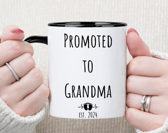 Pregnancy Announcement Grandparent Mug Set Baby Announcement Grandma Grandpa Mug Set,New Grandma Gift,New Grandpa gift,Baby Announcement