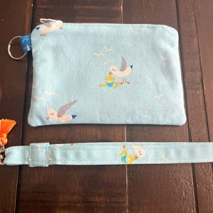 Cartera de pulsera de aves marinas de verano