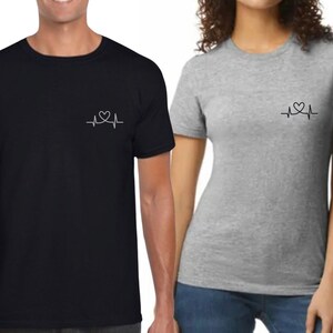 Valentines Day Heartbeat Fashion T Shirt