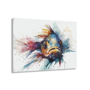 Colorful Fish Abstract | Acrylic Wall Art