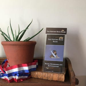 Les oursons des livres d'histoire - Des souvenirs en argent de poche ! Histoire en papier pliée/poster A3 - Bonté - Réparez et réparez ! « Des livres, des signets, des crochets pour boutons » !