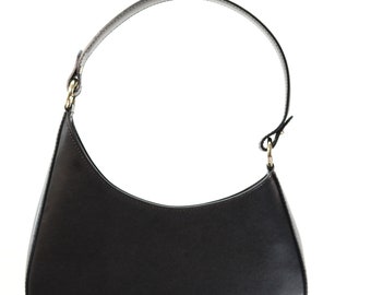 Italian Leather bag - Handbag Luna, made in Italy women's crossbody in genuine leather bag. Fashion design trendy purse.