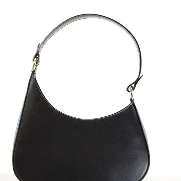 Italian Leather bag - Handbag Luna, made in Italy women's crossbody in genuine leather bag. Fashion design trendy purse.