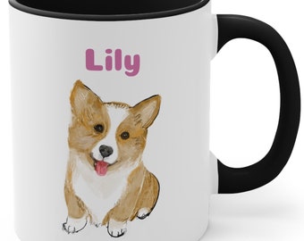 Personalized Corgi Coffee Mug Corgi Dog Coffee Mug Corgi Mom Gifts Mug Gift For Corgi Lover